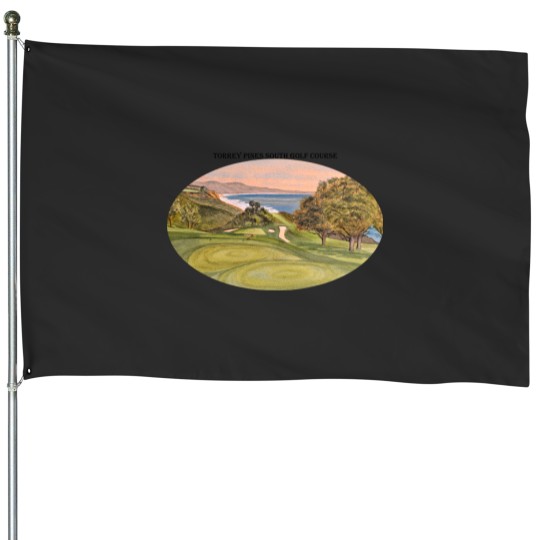 Discover Torrey Pines South Golf Course Hole 6 House Flags