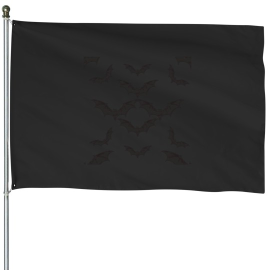Discover Bat Symbol Pattern House Flags
