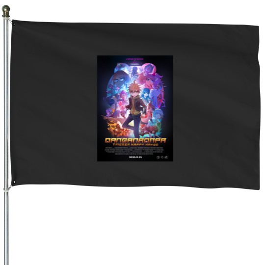 Discover DANGANRONPA 10th Anniversary Movie Poster Photographic Print.png House Flags