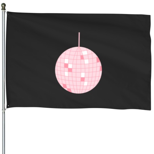 Discover pink disco ball House Flags