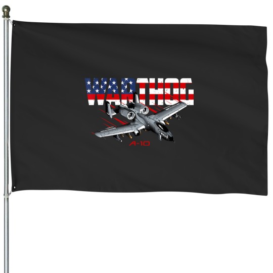 Discover military airplane a10 warthog american flag House Flags