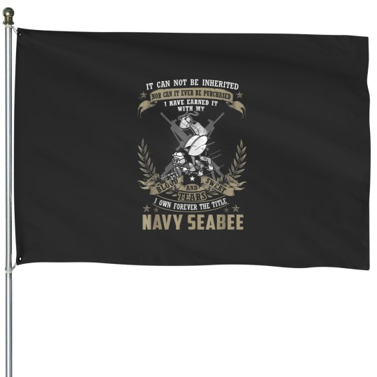 Discover navy seabee, it can not be inherited or purchase House Flags