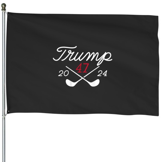 Discover Golf Trump 47 2024 on back House Flags