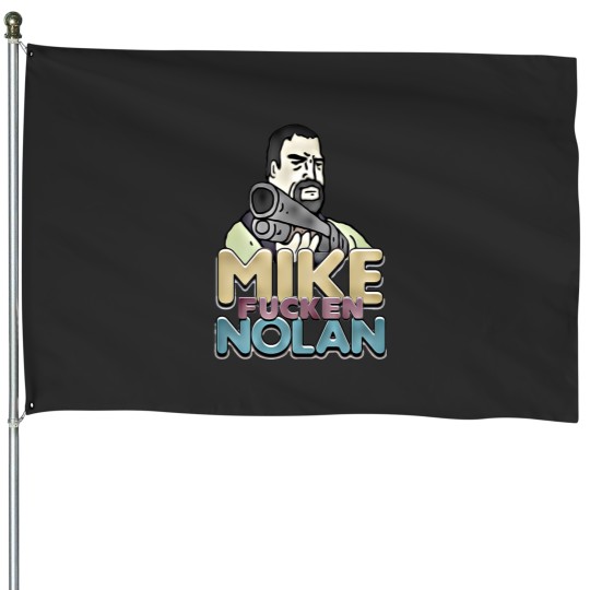 Discover Mike Facken Nolan The Big Lez Show House Flags