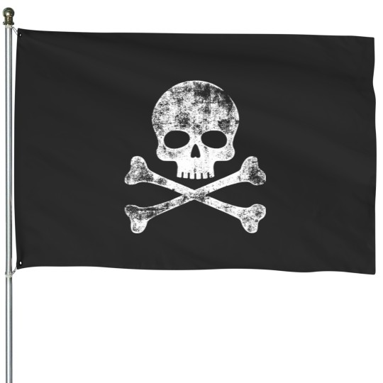 Discover skull crossbones skeleton jolly roger t House Flags
