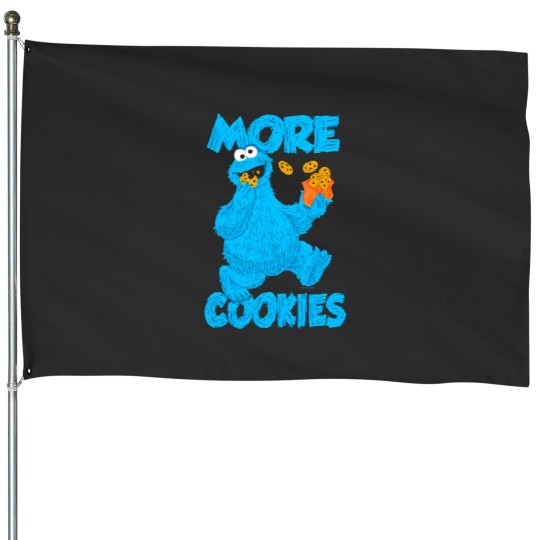 Discover street cookie monster more cookies House Flags