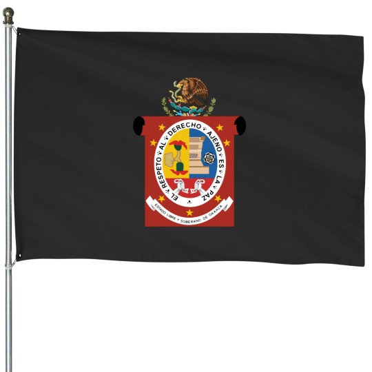 Discover State of Oaxaca coat ofarms, Mexico Active House Flags