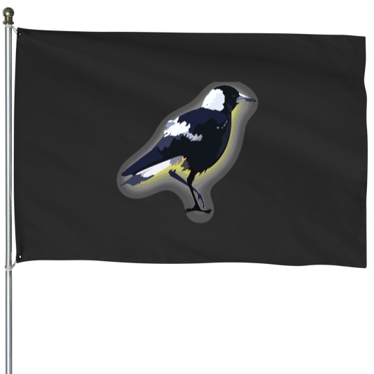 Discover Magpie House Flags