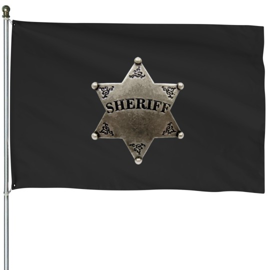 Discover Sheriff Badge House Flags