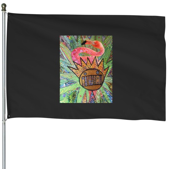Discover Ween Boognish and Flamingo House Flags