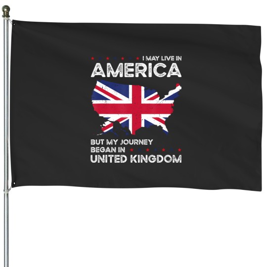 Discover british american patriot usa grown united kingdom uk us flag House Flags