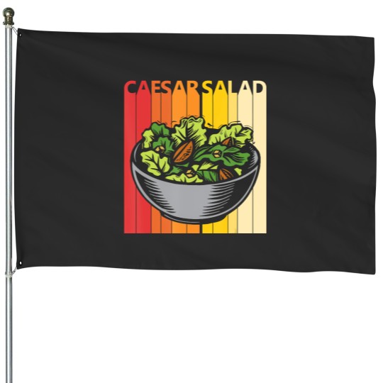 Discover funny caesar salad House Flags