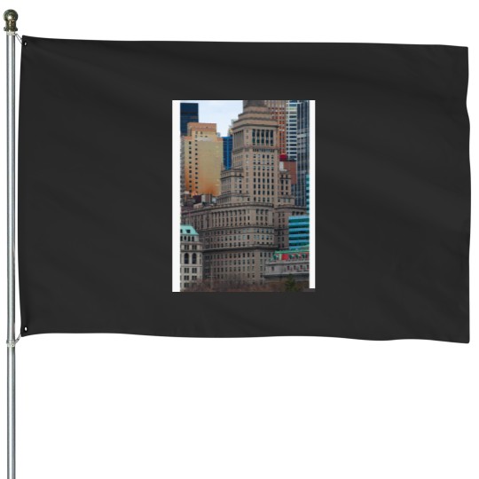 Discover Downtown Manhattan New York City Baseball ¾ Sleeve House Flags