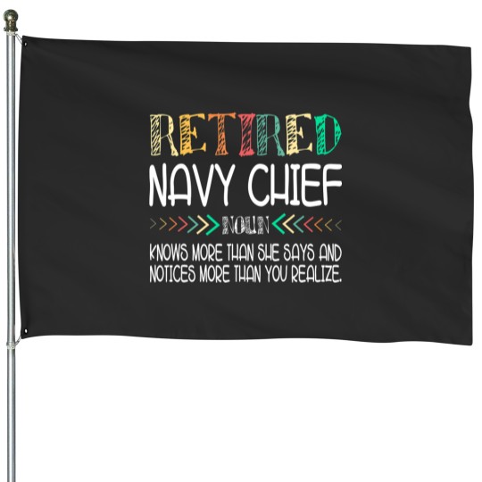 Discover navy chief retired House Flags