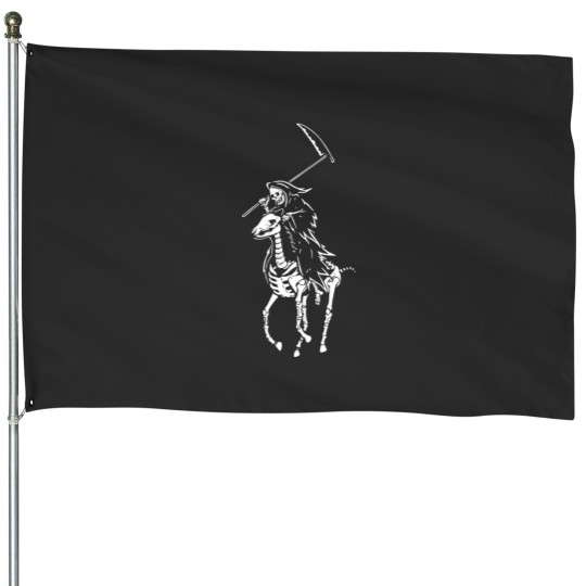 Discover polo grim reaper vintage death House Flags