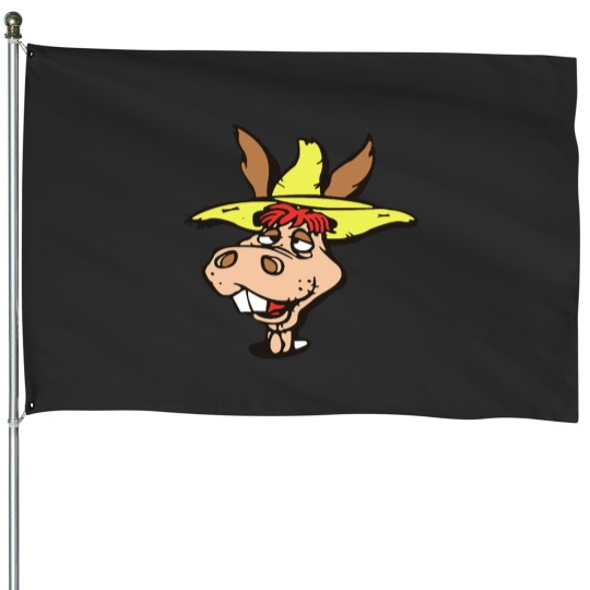 Discover Hee Haw Donkey House Flags