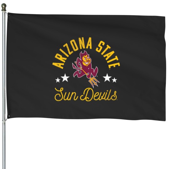 Discover Arizonna state university Sun Devills logo House Flags