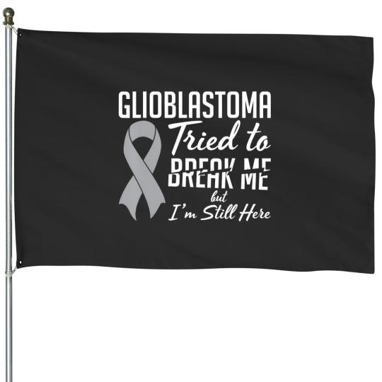 Discover glioblastoma awareness gbm for glioblastoma warrior survivor House Flags