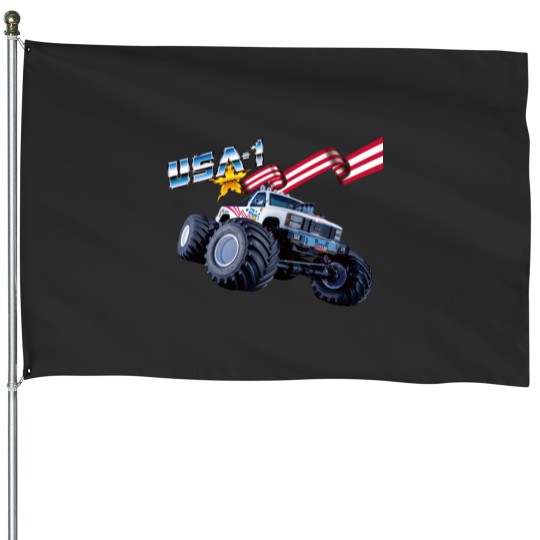 Discover USA-1 Monster Truck Vintage RC House Flags