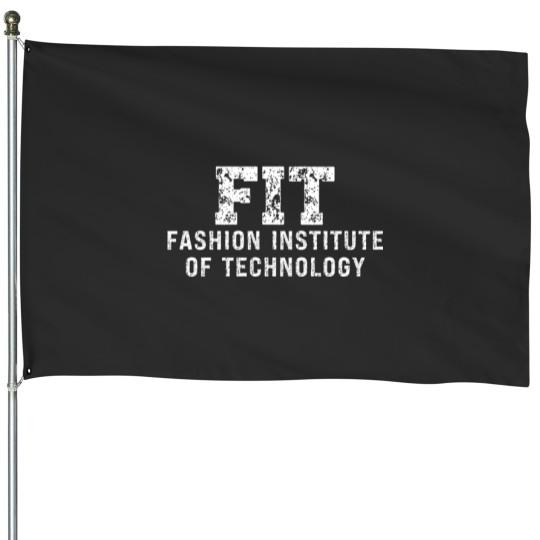Discover Fashion Institute Of Technology - Vintage Grunge Distressed Text House Flags