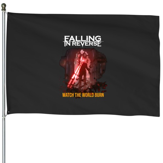 Discover falling in reverse watch the world burn House Flags