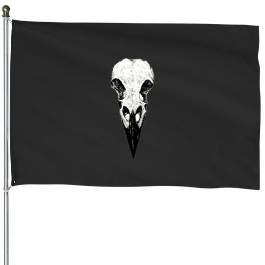 Discover Raven Skull House Flags