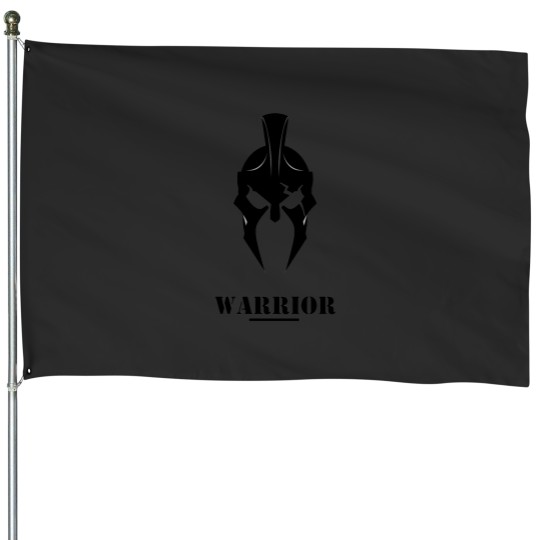 Discover Spartan warrior helmet Premium House Flags