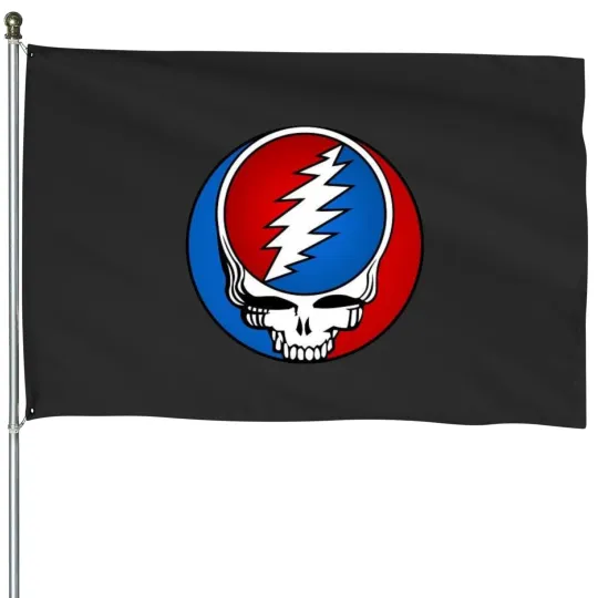 Discover Grateful Steal Your Face House Flags
