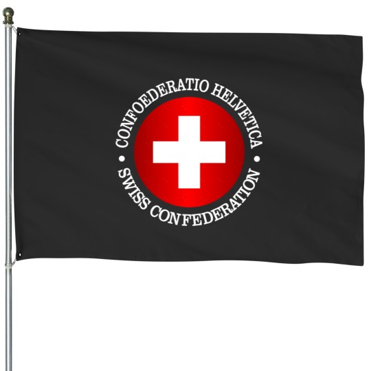 Discover Switzerland (rd) House Flags