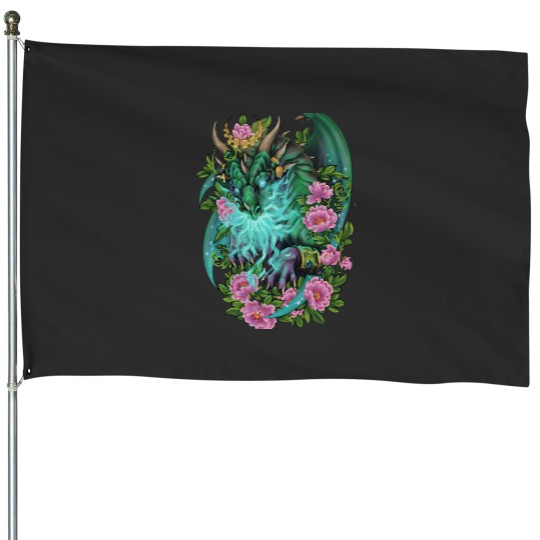 Discover Ysera the Dreamer Green Dragon Aspect House Flags