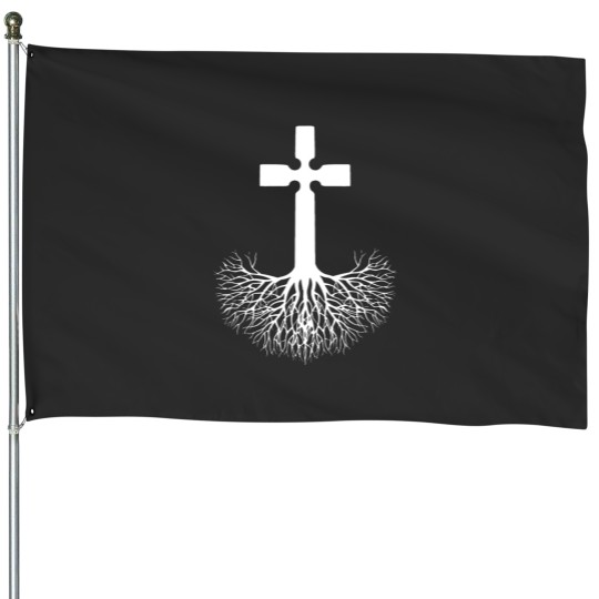 Discover Christian Root Your Faith in Jesus Christ apparel Christian Gifts T ap Christ House Flags