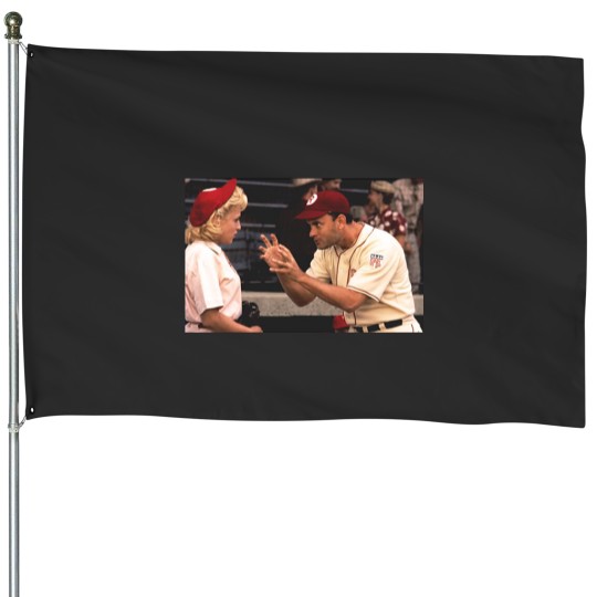 Discover There's No Crying in Baseball House Flags