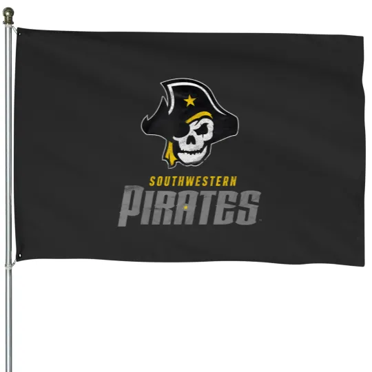 Discover southwestern university pirates distressed primary House Flags