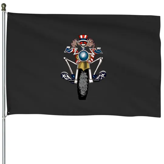 Discover grateful motorbike dead House Flags