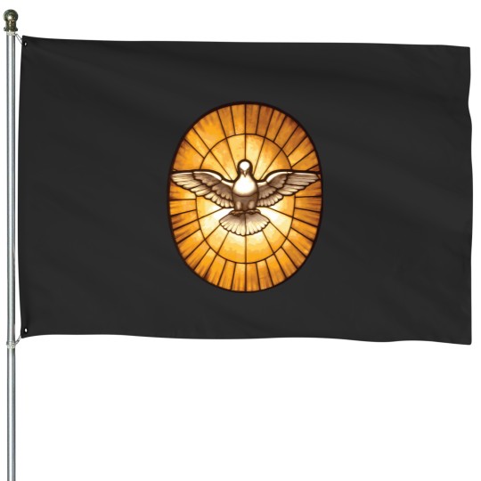 Discover holy spirit dove from st peter's basilica House Flags