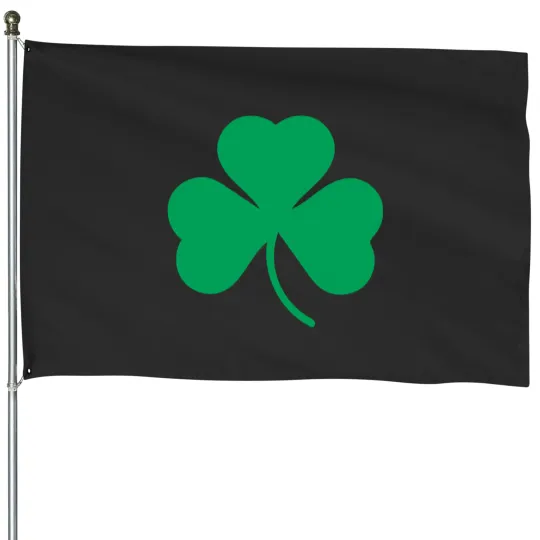 Discover irish shamrock st patricks day House Flags