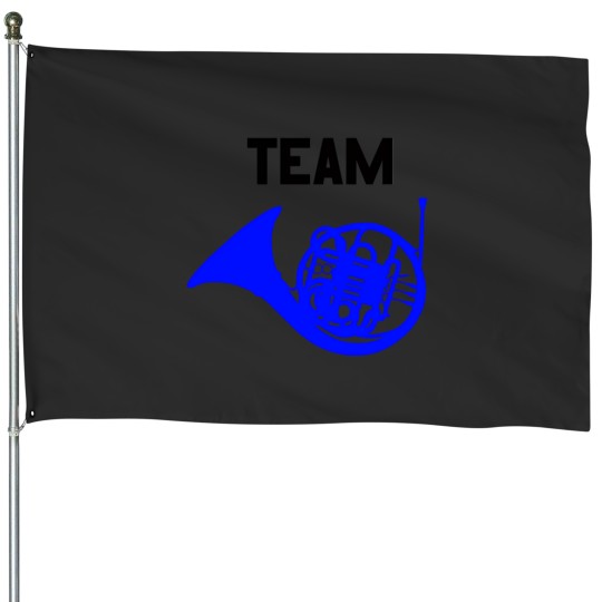Discover team blue french horn ted robin himym House Flags