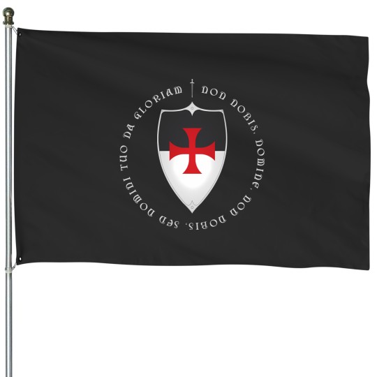 Discover Knights Templar Crusader Motto And Cross House Flags