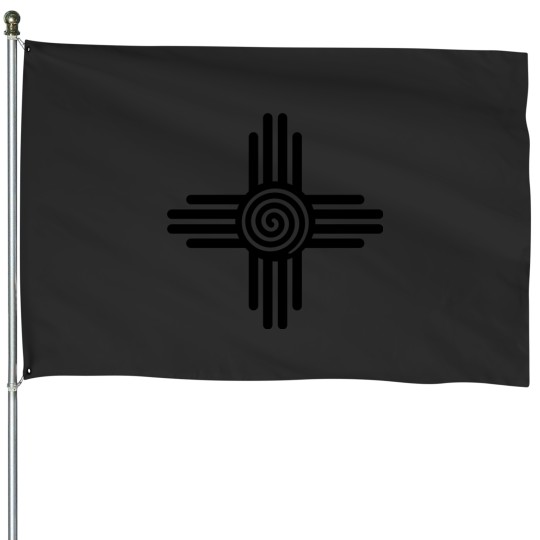 Discover zia sun symbol new mexico flag 3 House Flags