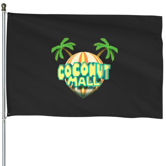 Discover Coconut Mall - Logo Active House Flags