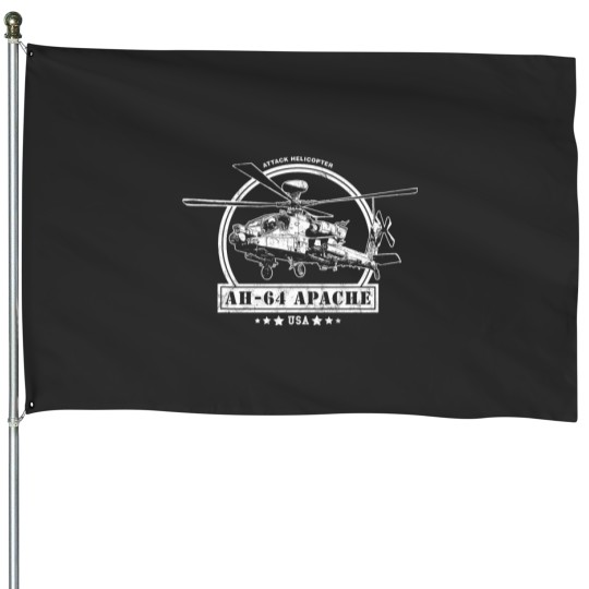 Discover AH64 Apache Attack Helicopter House Flags