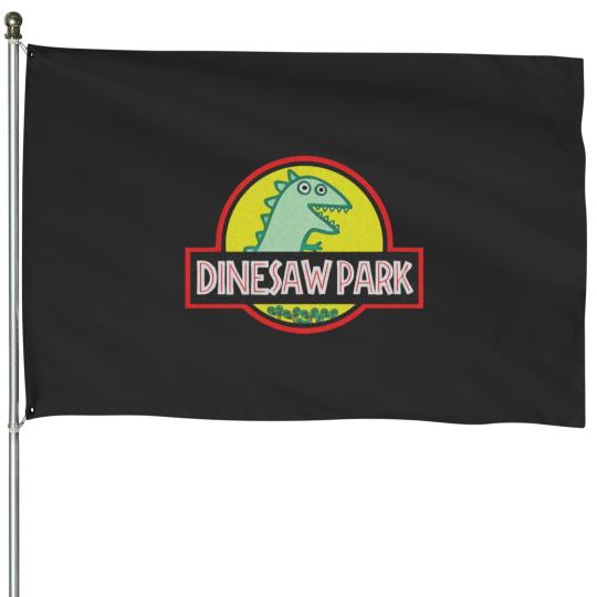 Discover dinosaur House Flags