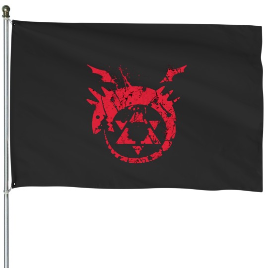 Discover Homunculus Anime Logo House Flags