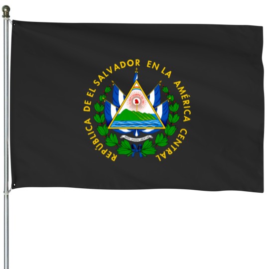 Discover el salvador coat of armss House Flags