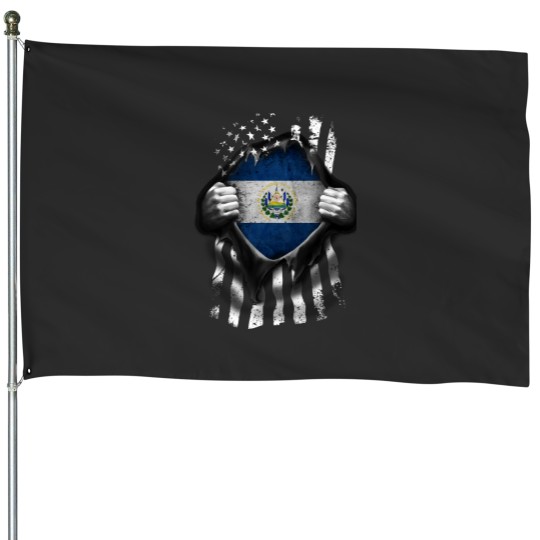 Discover Salvadoran American Flag USA El Salvador House Flags
