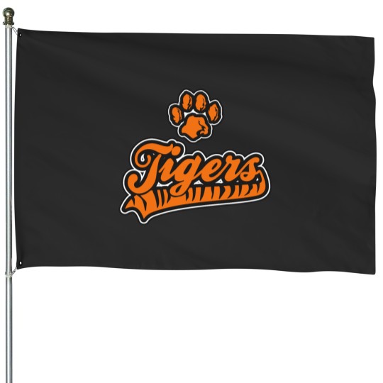 Discover Tigers Team Logo House Flags