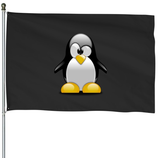 Discover penguin House Flags