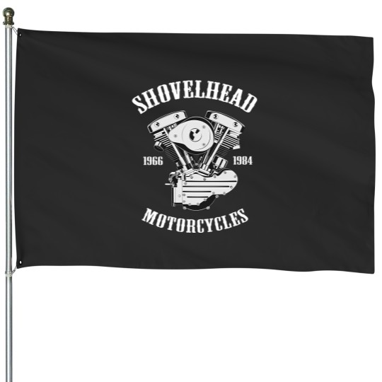 Discover Harley Shovelhead Motorcycles House Flags