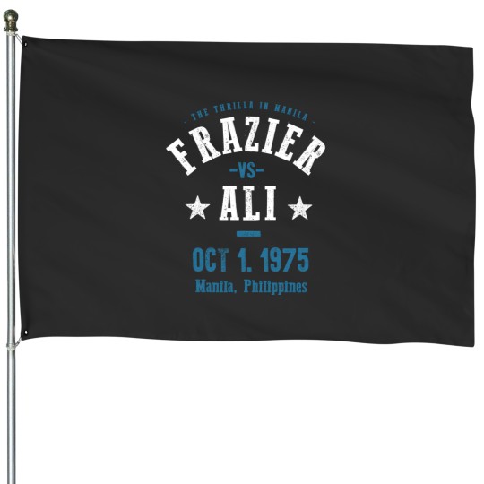 Discover ali vs frazier boxing House Flags