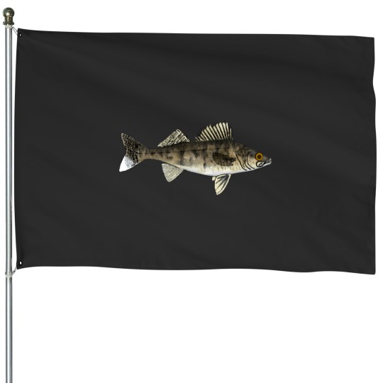 Discover walleye House Flags